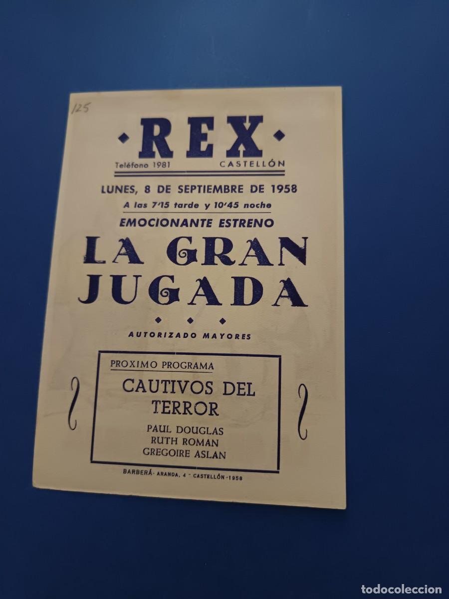 Cine: PROGRAMA DE CINE LA GRAN JUGADA RORY CALHOUN - Foto 2