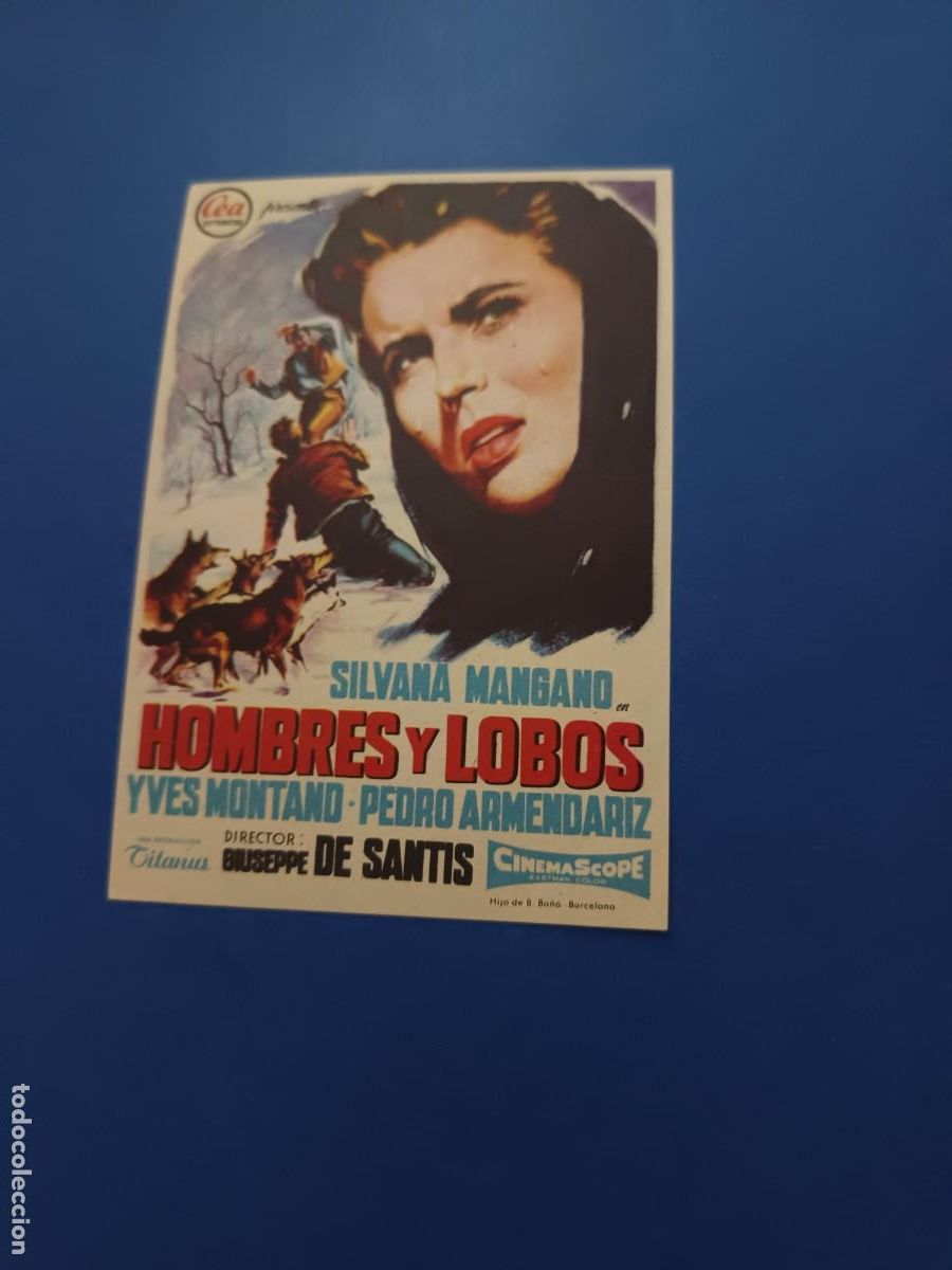Cine: PROGRAMA DE CINE HOMBRES Y LOBOS SILVANA MANGANO