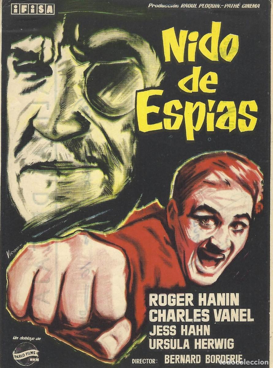 Cine: VC287 NIDO DE ESPIAS-FOLLETO DE MANO-SENCILLO-15 X 11 CM.