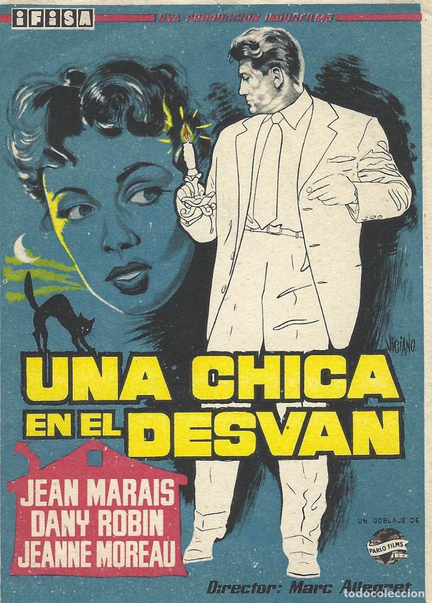 Cine: VC299 UNA CHICA EN EL DESVAN-FOLLETO DE MANO-SENCILLO-13 X 9 CM.