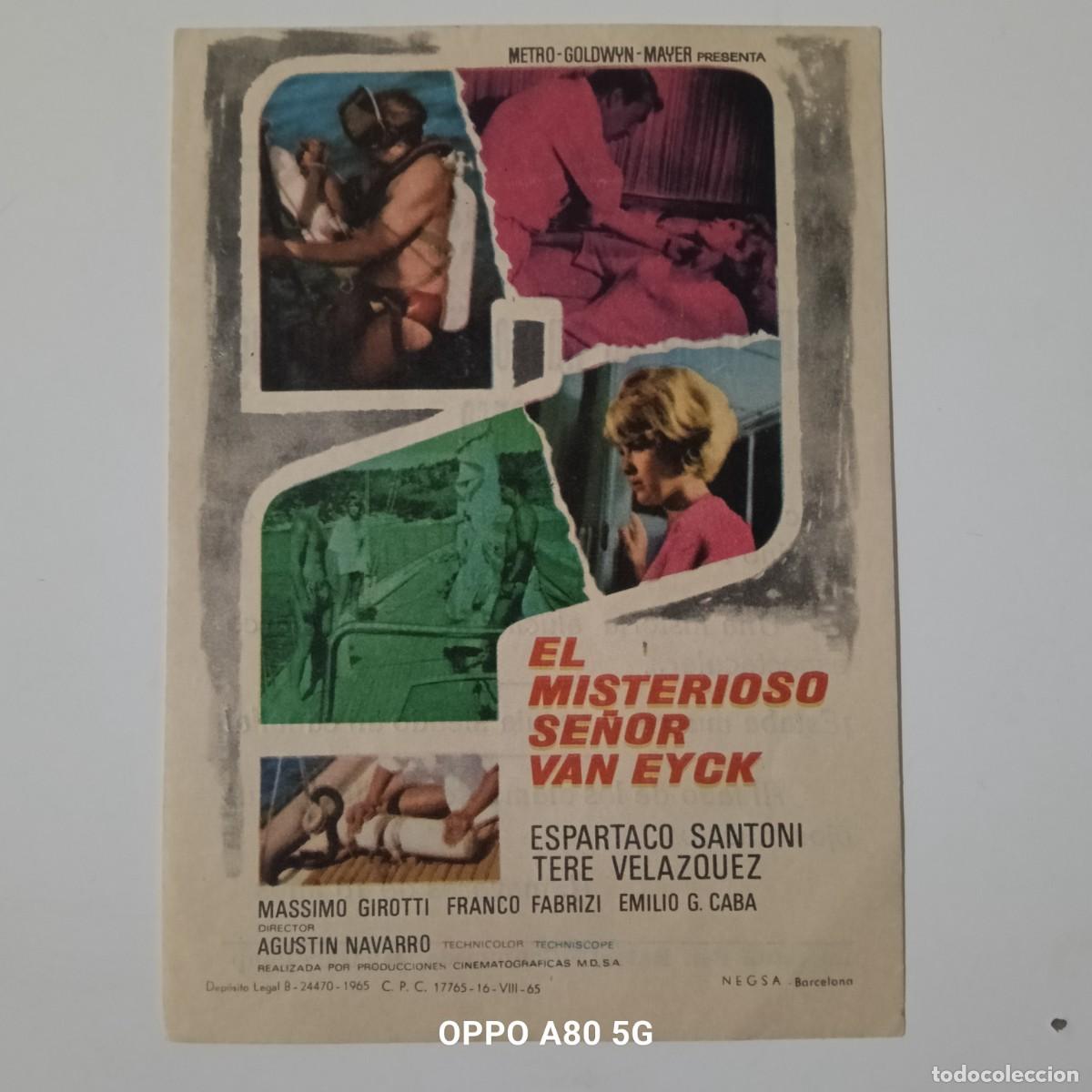 Cine: EL MISTERIOSO SE&Ntilde;OR VAN EYCK - SIMPLE CON PUBLICIDAD GRAN TEATRO FALLA - BUEN ESTADO