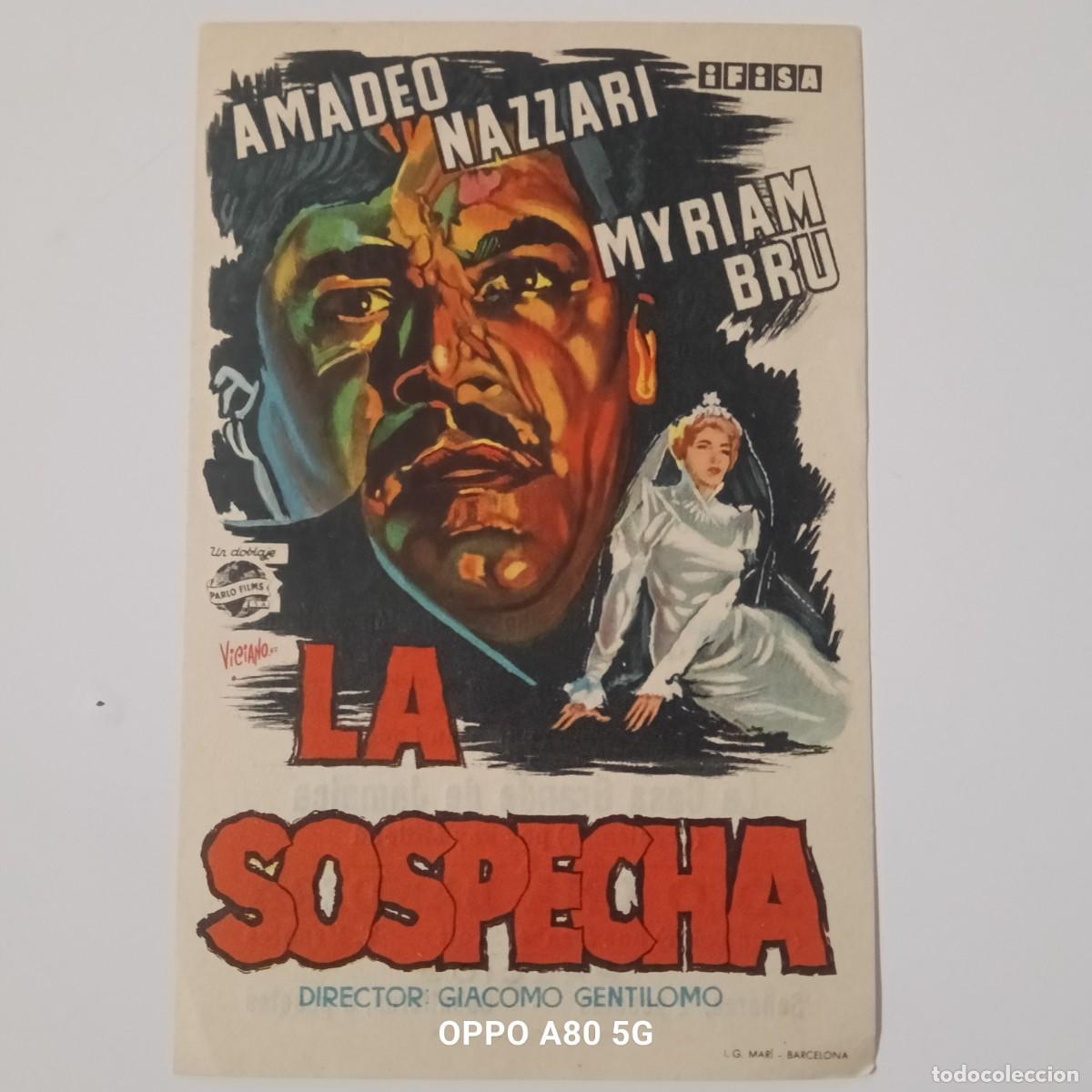 Cine: LA SOSPECHA - SIMPLE CON PUBLICIDAD CINE CASABLANCA - BUEN ESTADO