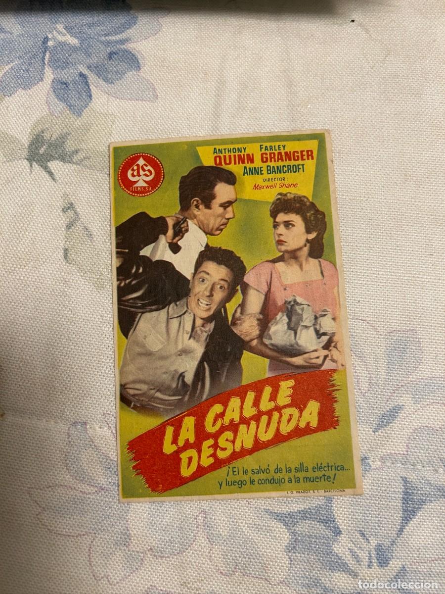 Cine: &ordm;1724 LA CALLE DESNUDA CINE VICTORIA LERIDA CON PUBLICIDAD BUEN ESTADO
