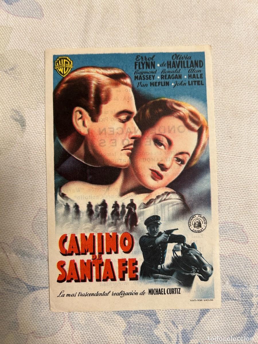 Cine: &ordm;1729 CAMINO DE SANTA FE CINEMA CIRCULO CAPELLADES BARCELONA CON PUBLICIDAD BUEN ESTADO