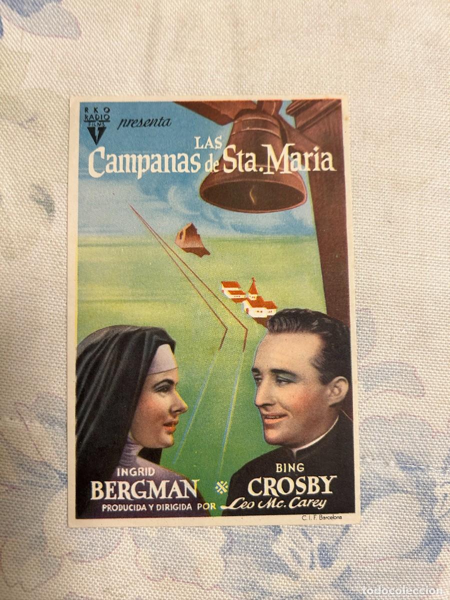 Cine: &ordm;1731 LAS CAMPANAS DE SANTA MARIA SIN PUBLICIDAD BUEN ESTADO SELLO SANTANDER