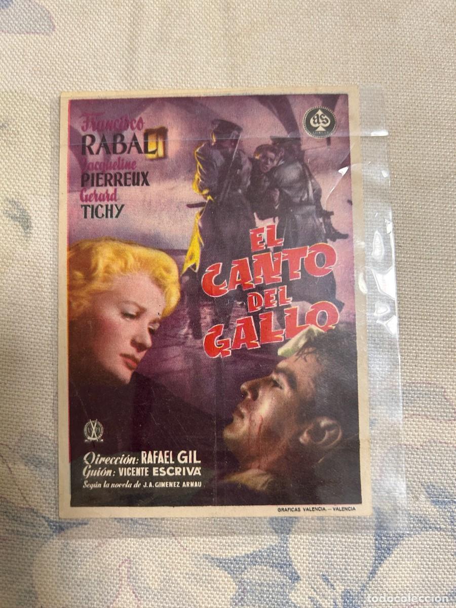 Cine: &ordm;1736 EL CANTO DEL GALLO CINEMA MONTERRIO BUEN ESTADO COMO SE VE