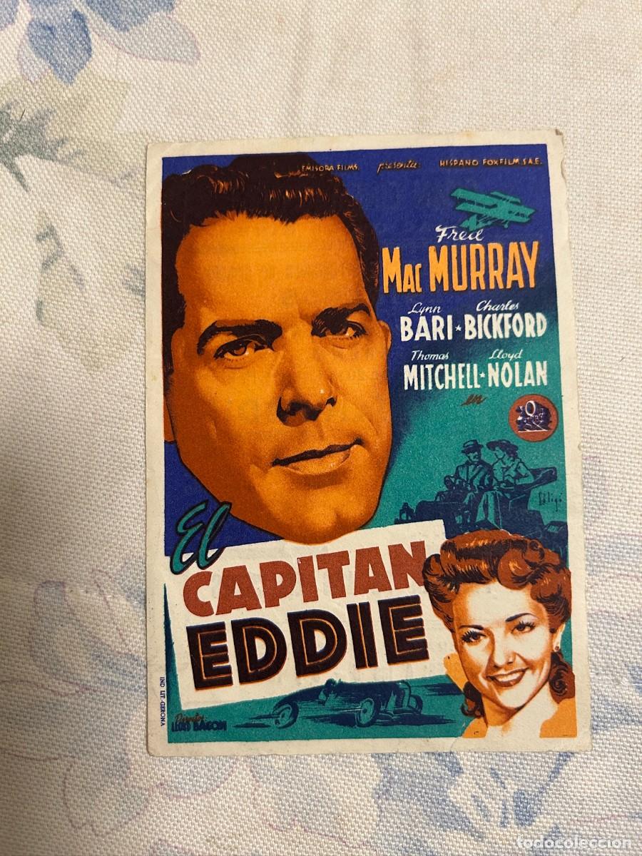 Cine: &ordm;1741 EL CAPITAN EDDIE GRAN CINEMA COCA VALLADOLID CON PUBLICIDAD BUEN ESTADO