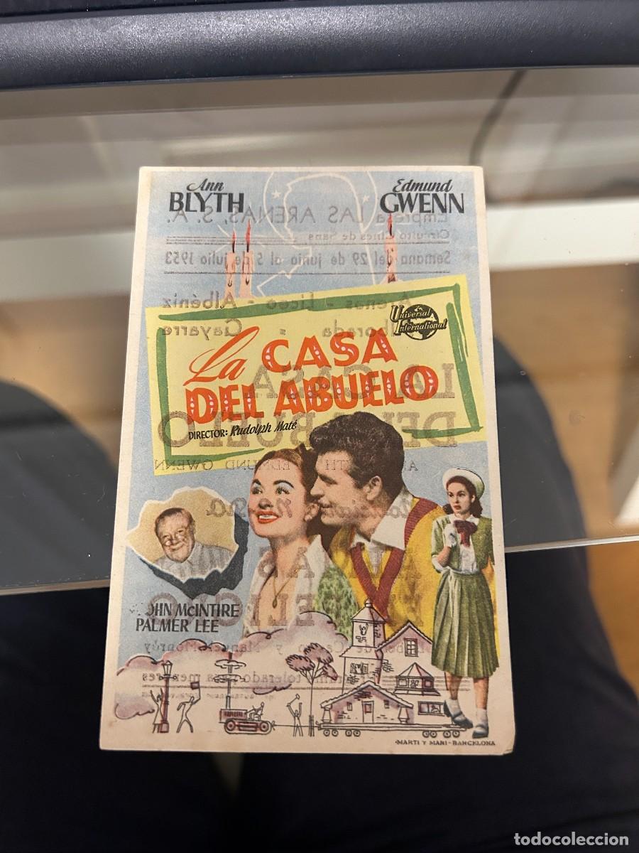 Cine: &ordm;1748 LA CASA DEL ABUELO CINE ARENAS Y OTROS BARCELONA CON PUBLICIDAD BUEN ESTADO