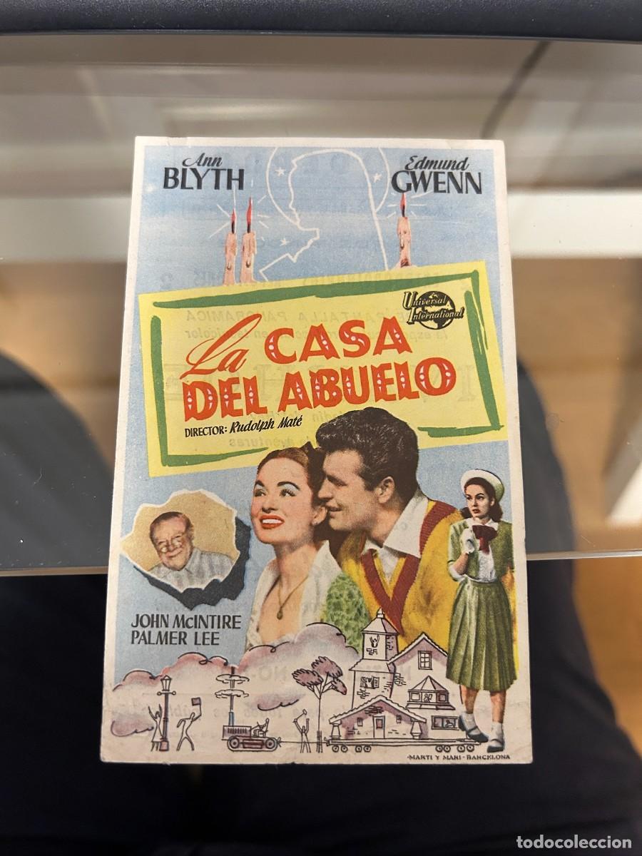 Cine: &ordm;1749 LA CASA DEL ABUELO CINE MODERNO TARRAGONA CON PUBLICIDAD BUEN ESTADO