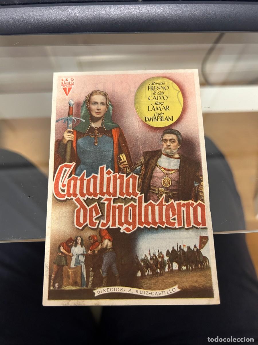 Cine: &ordm;1755 CATALINA DE INGLATERRA CINE PRINCIPAL LERIDA CON PUBLICIDAD BUEN ESTADO