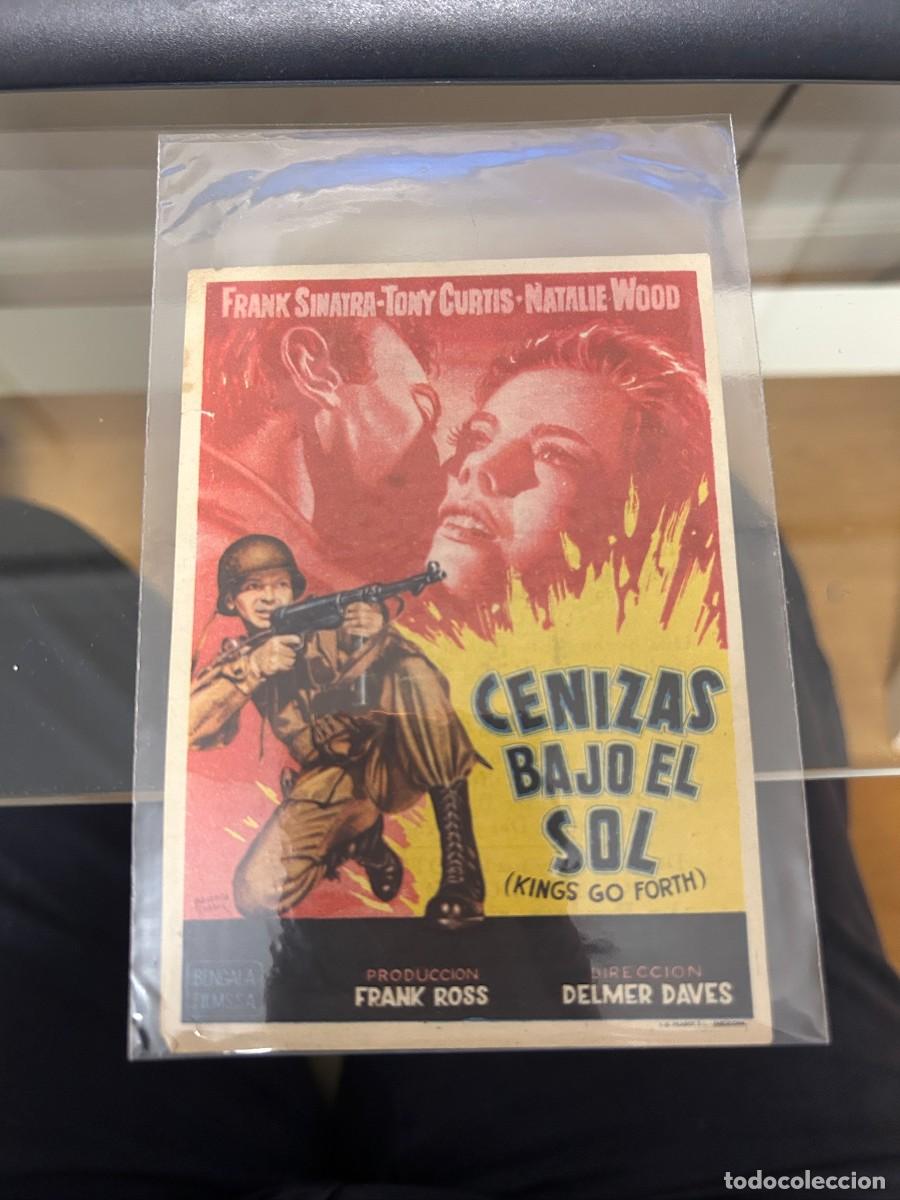 Cine: &ordm;1759 CENIZAS BAJO EL SOL CINE ATENEO Y CATALU&Ntilde;A TARREGA LERIDA CON PUBLICIDAD BUEN ESTADO
