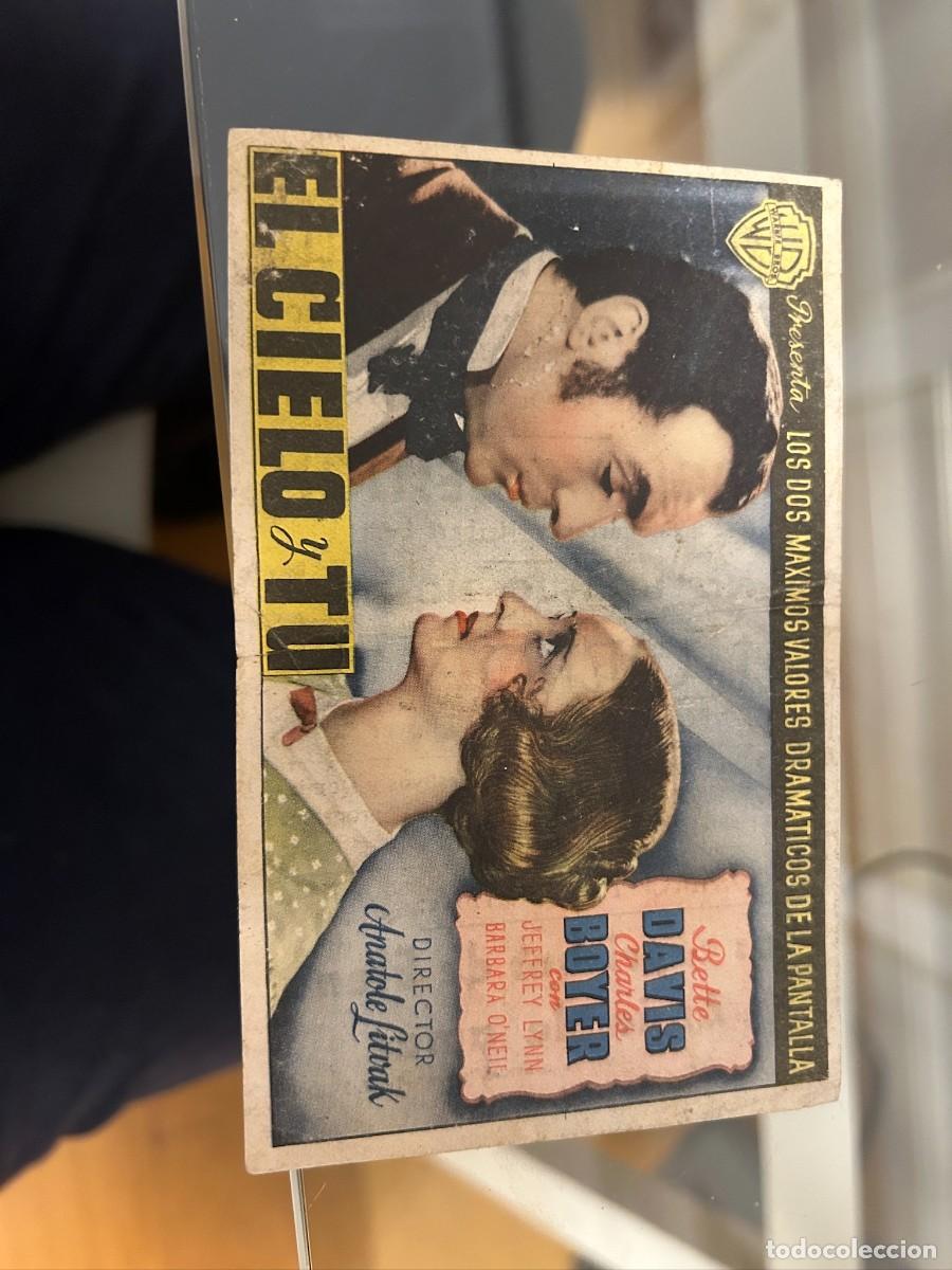 Cine: &ordm;1769 EL CIELO Y TU CHARLES BOYERCIES BOHEMIO Y GALILEO BARCELONA CON PUBLICIDAD BUEN ESTADO