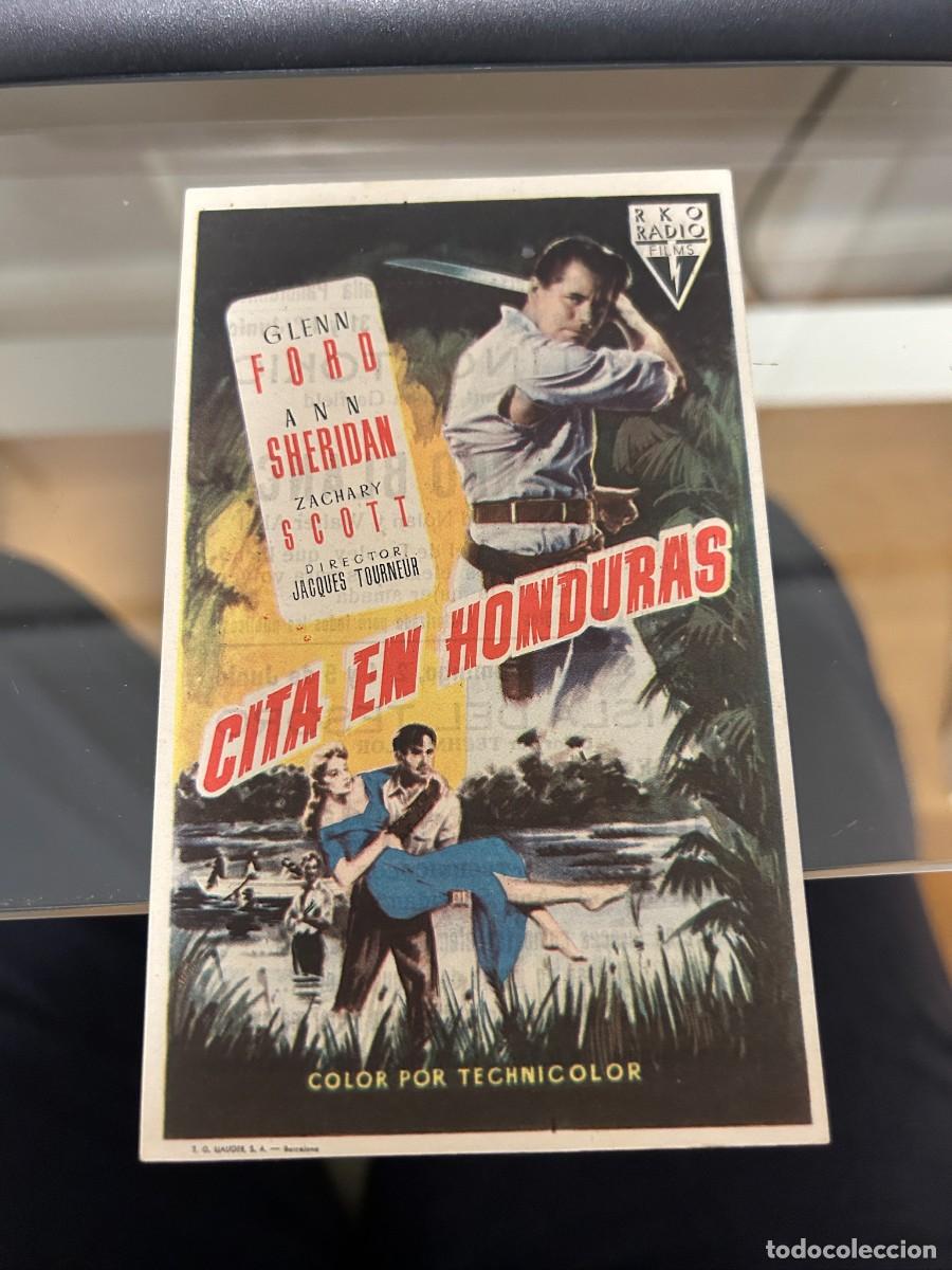 Cine: &ordm;1772 CITA EN HONDURAS CINE COLISEUM TARRAGONA CON PUBLICIDAD BUEN ESTADO