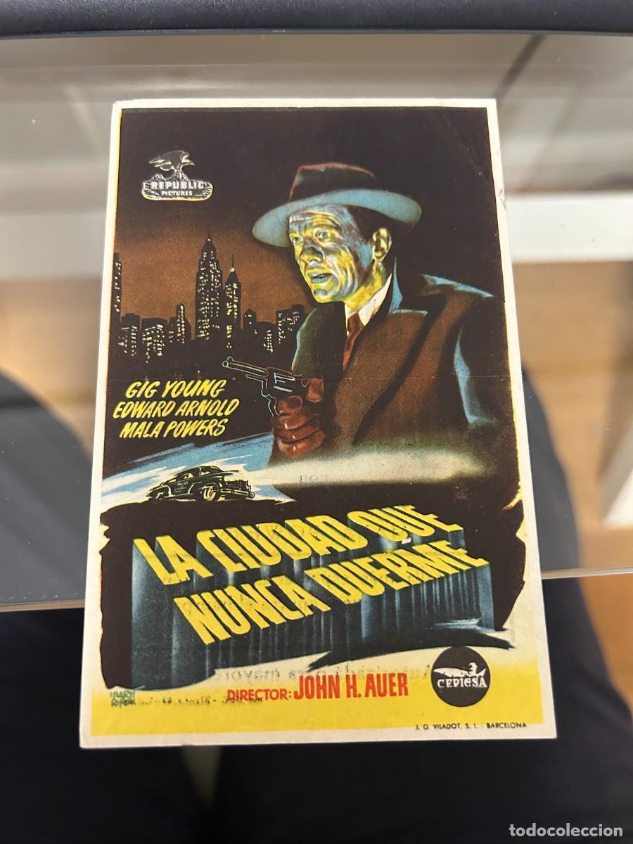 Cine: &ordm;1774 LA CIUDAD QUE NUNCA DUERME CINE PRINCIPAL LERIDA CON PUBLICIDAD BUEN ESTADO