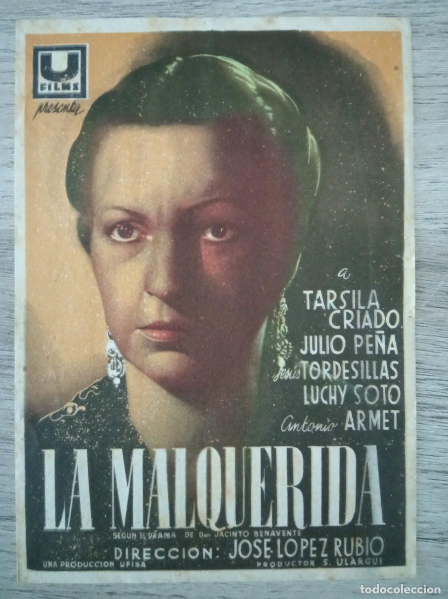 Cine: LA MALQUERIDA, TARSILA CRIADO, GRAN CINE CENTRAL, MURCIA, 1940