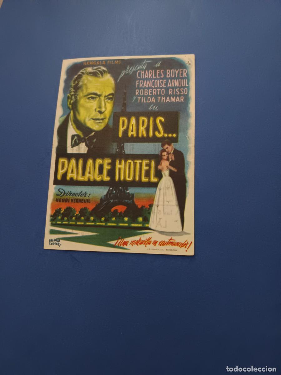 Cine: PROGRAMA DE CINE PARIS...PALACE HOTEL CHARLES BOYER - Foto 1