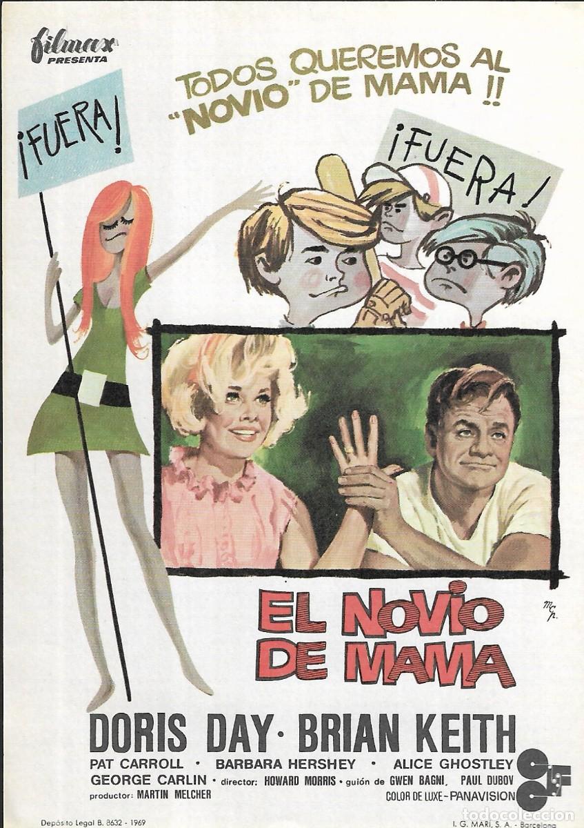 Cine: PROGRAMA DE CINE - EL NOVIO DE MAM&Aacute; - DORIS DAY, BRIAN KEITH - 1968 - MCP - SIN PUBLICIDAD.