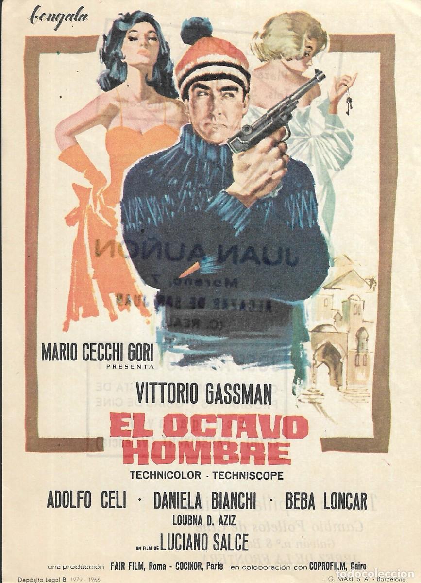 Cine: PROGRAMA DE CINE - EL OCTAVO HOMBRE - VITTORIO GASSMAN - 1966 - SIN PUBLICIDAD.