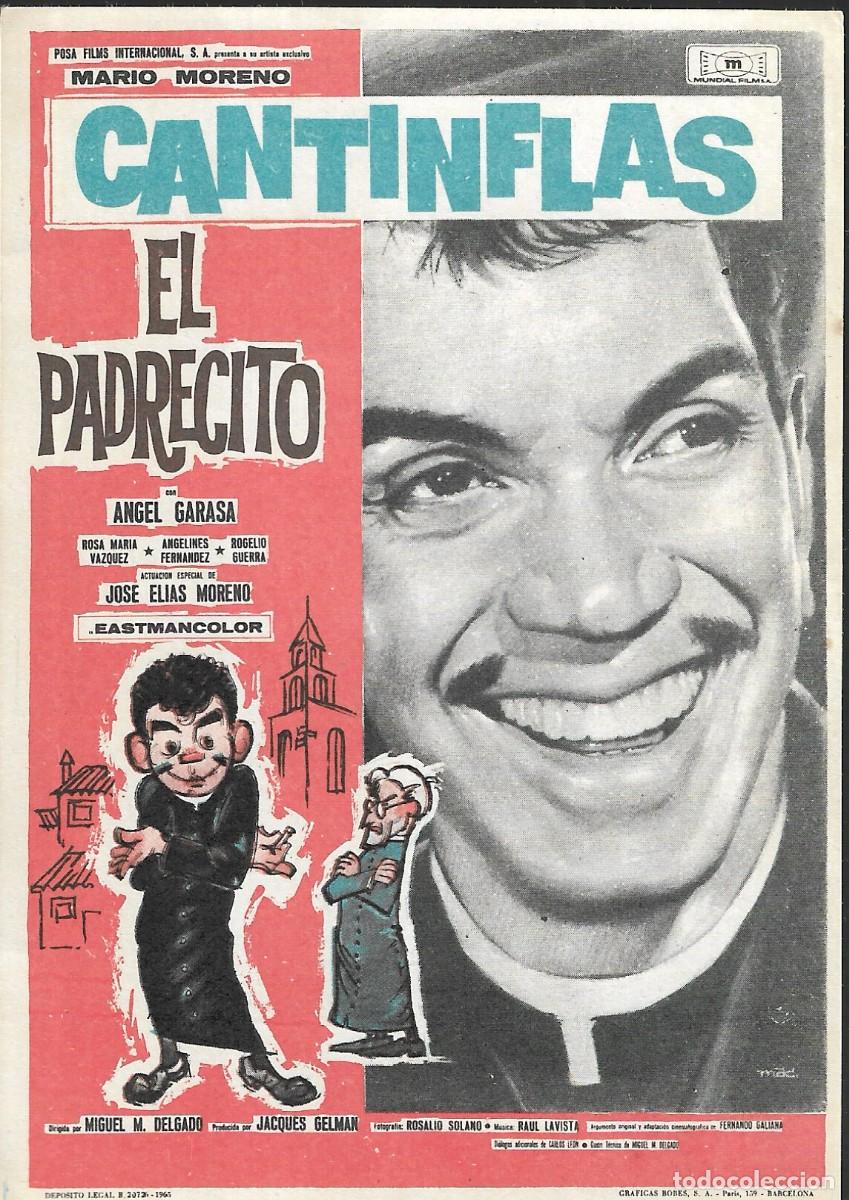 Cine: PROGRAMA DE CINE - EL PADRECITO - MARIO MORENO CANTINFLAS - 1965 - SIN PUBLICIDAD.