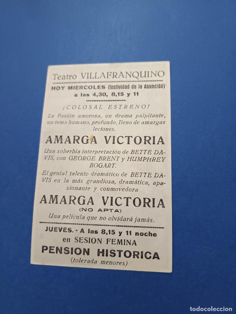 Cine: PROGRAMA DE CINE AMARGA VICTORIA HUMPHREY BOGART - Foto 2