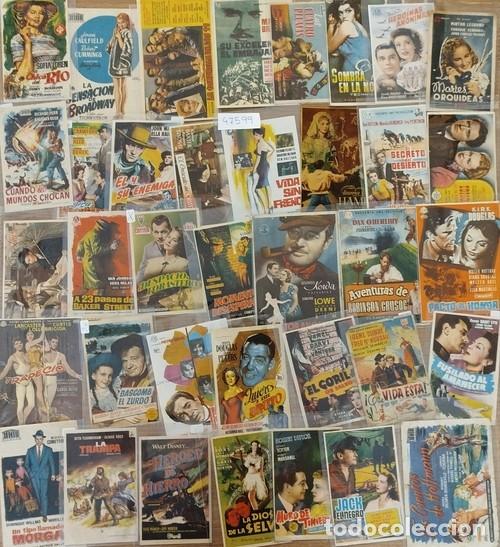 Cine: Lote de 50 programas de Cine, diferentes.