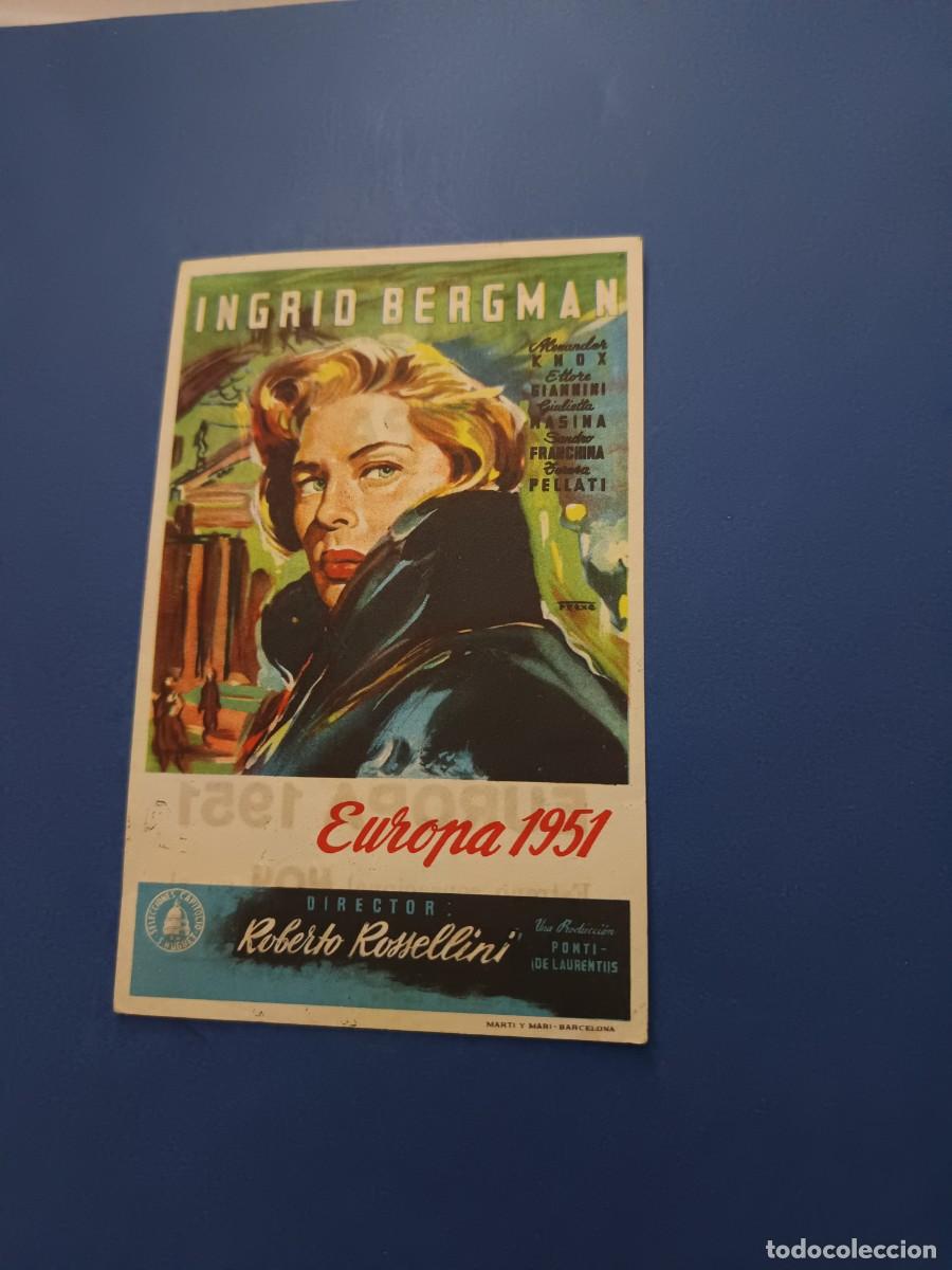 Cine: PROGRAMA DE CINE EUROPA 1951 INGRID BERGMAN