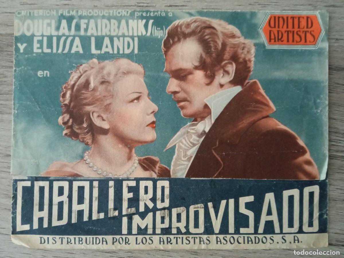 Cine: CABALLERO IMPROVISADO, DOUGLAS FAIRBANKS JR., CINE DORADO, ZARAGOZA
