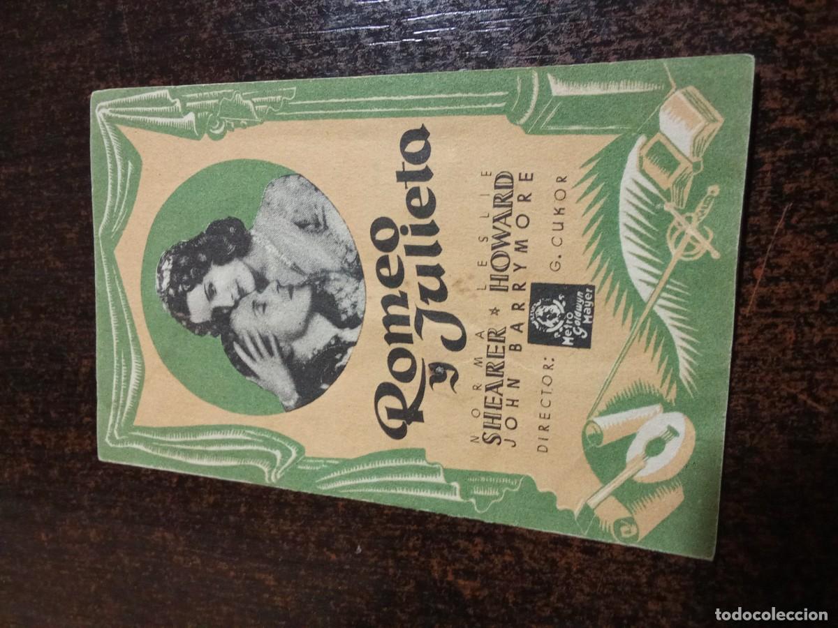 Cine: ROMEO Y JULIETA PROGRAMA DOBLE peque&ntilde;o NORMA SHEARER LESLIE HOWARD