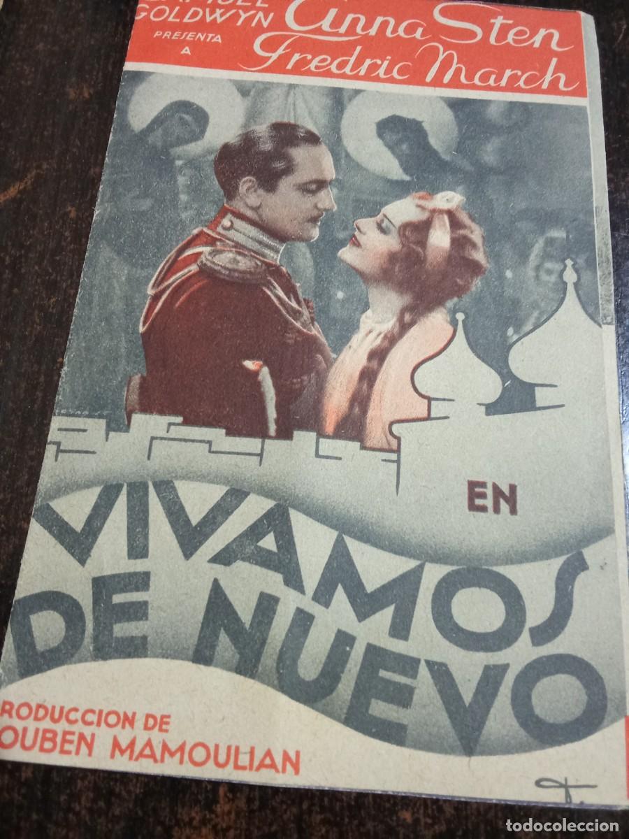 Cine: VIVAMOS DE NUEVO PROGRAMA DOBLE ARTISTAS ASOCIADOS ANNA STEN FREDRIC MARCH