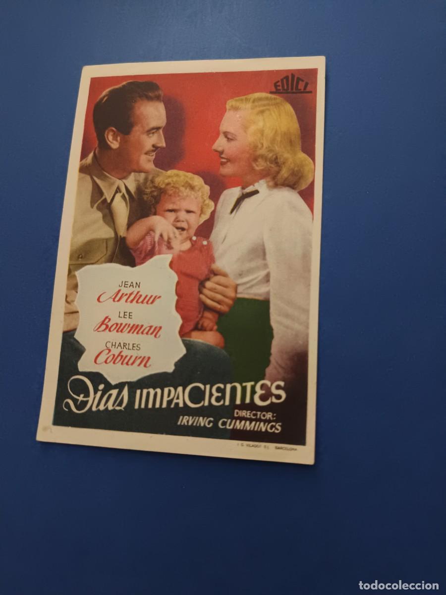 Cine: PROGRAMA DE CINE DIAS IMPACIENTES JEAN ARTHUR - Foto 1