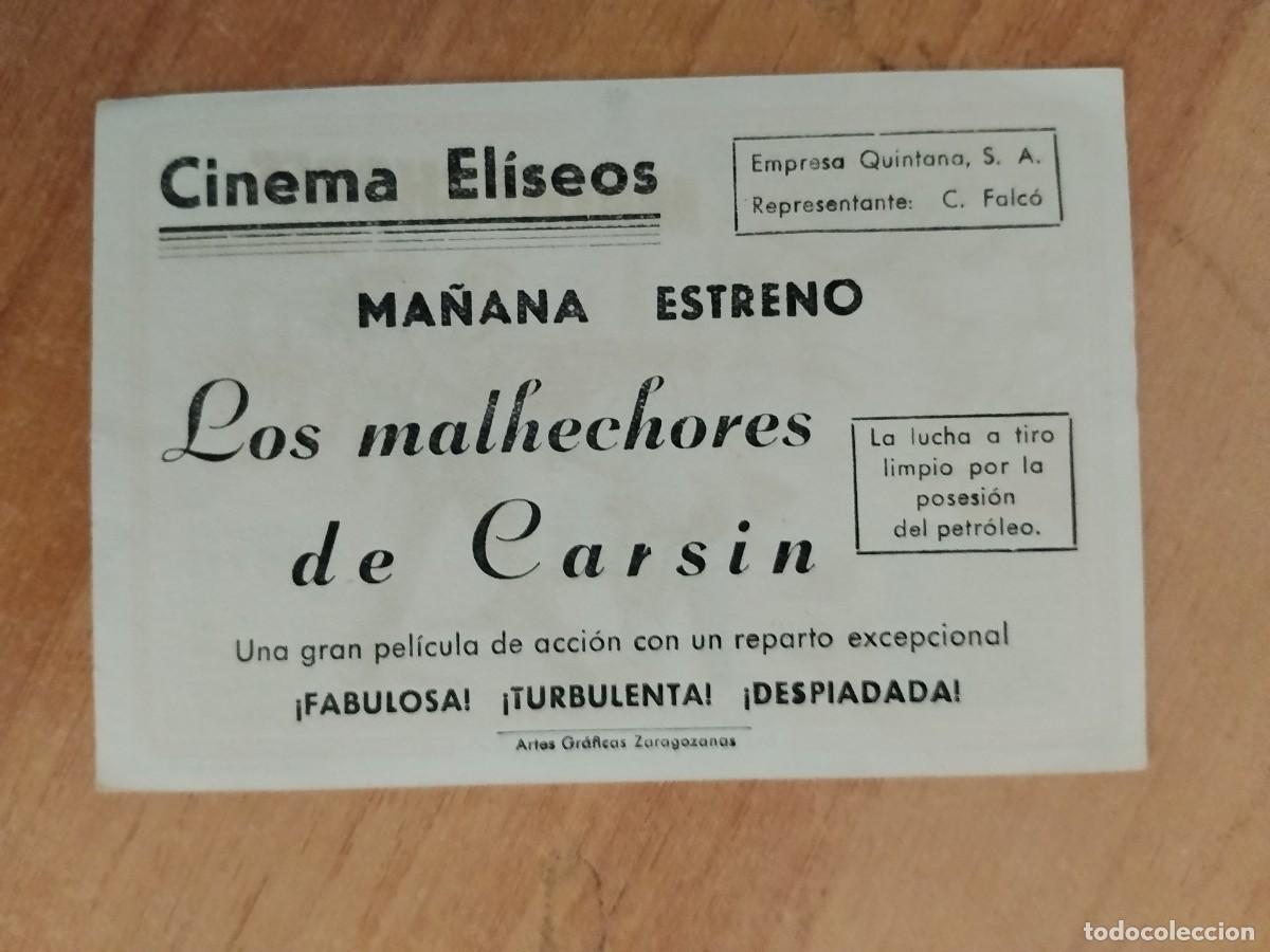 Cine: TURQUE-PROGRAMA DE CINE --LOS MALHECHORES ct - Foto 2