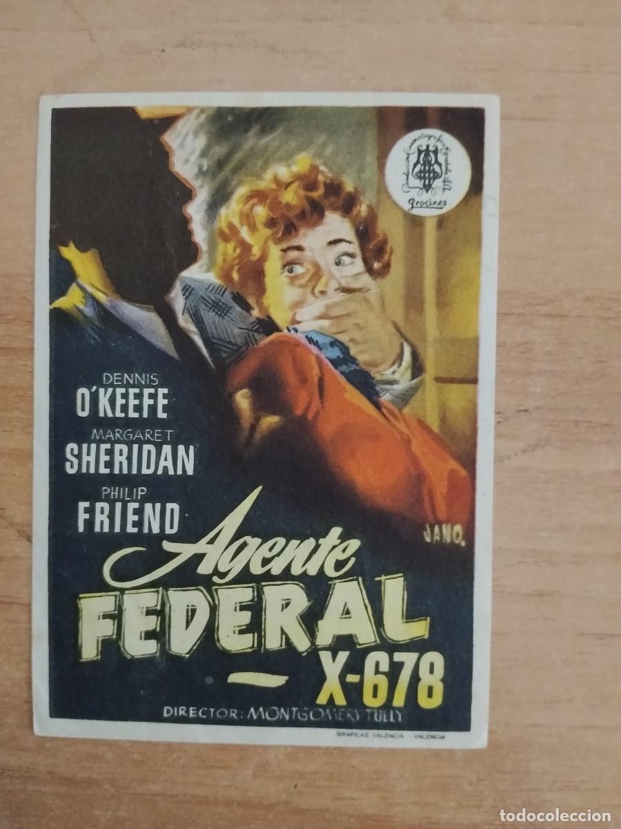Cine: TURQUE-PROGRAMA DE CINE --AGENTE FEDERAL X-678 ct