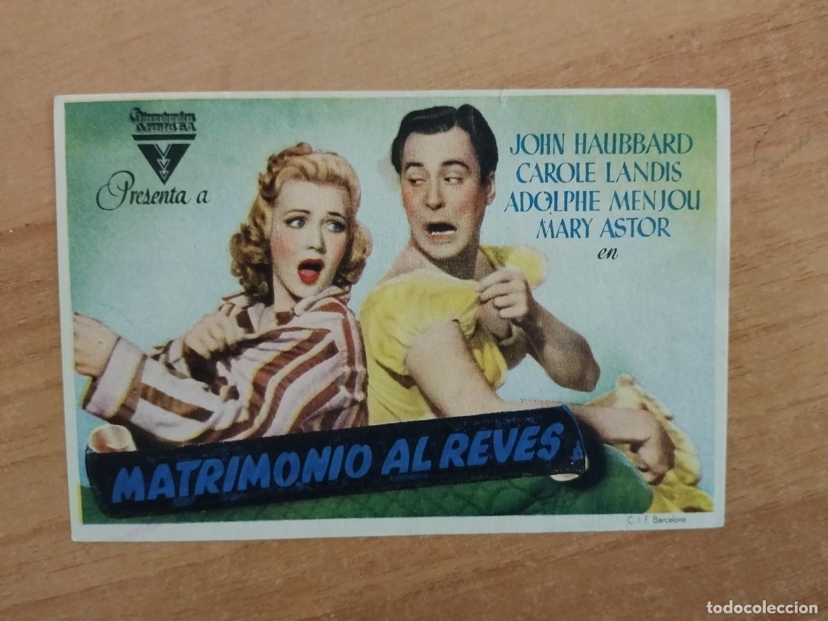 Cine: TURQUE-PROGRAMA DE CINE --MATRIMONIO ALREVES