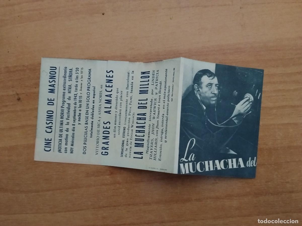 Cine: TURQUE-PROGRAMA DE CINE --LA MUCHACHA DEL MILLON - Foto 2