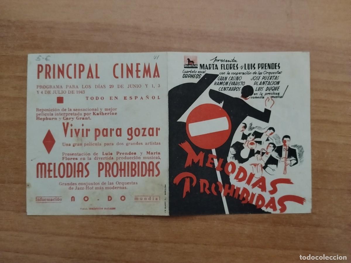 Cine: TURQUE-PROGRAMA DE CINE --MELODIAS PROHIBIDAS