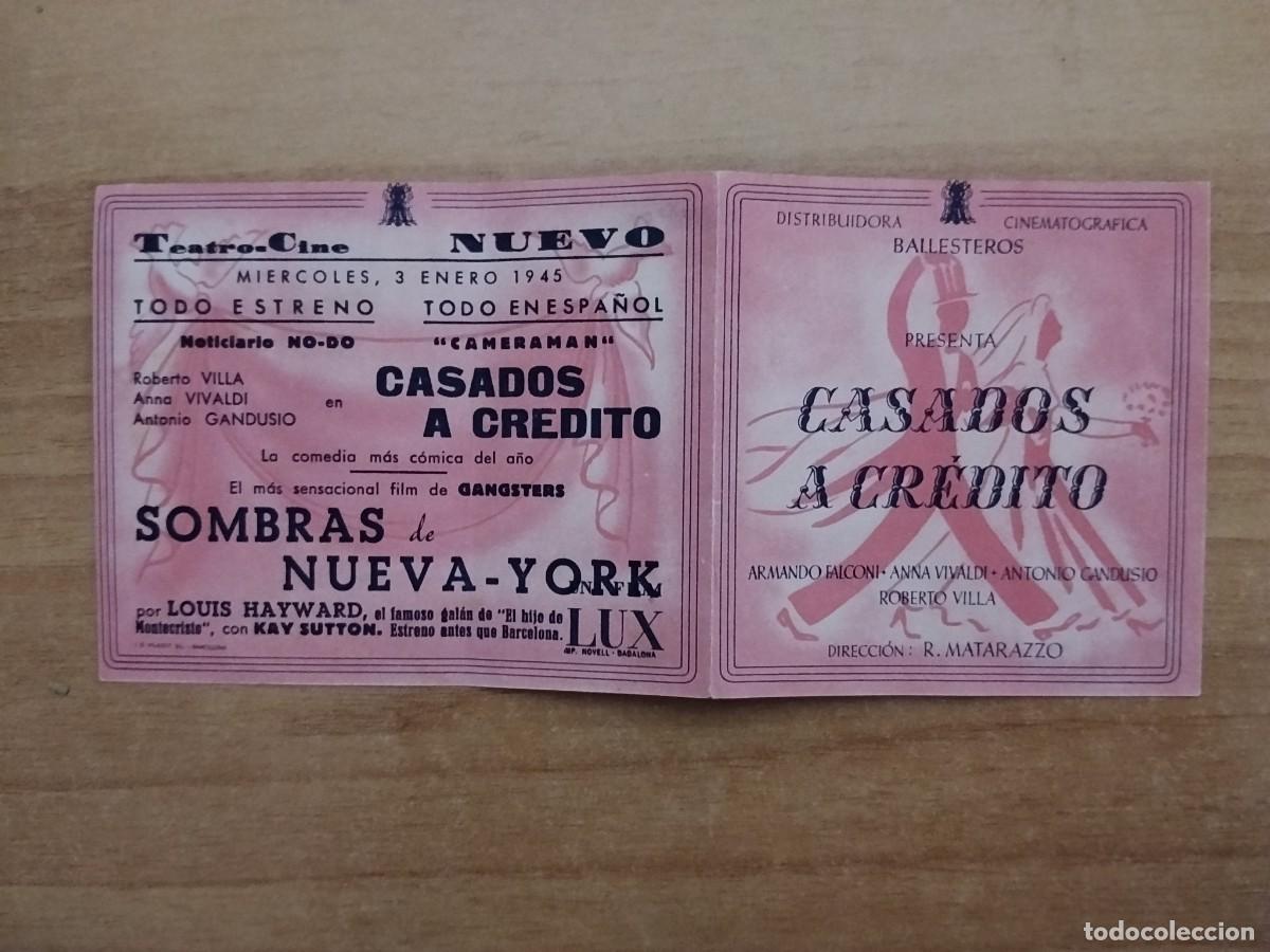 Cine: TURQUE-PROGRAMA DE CINE --CASADOS A CREDITO
