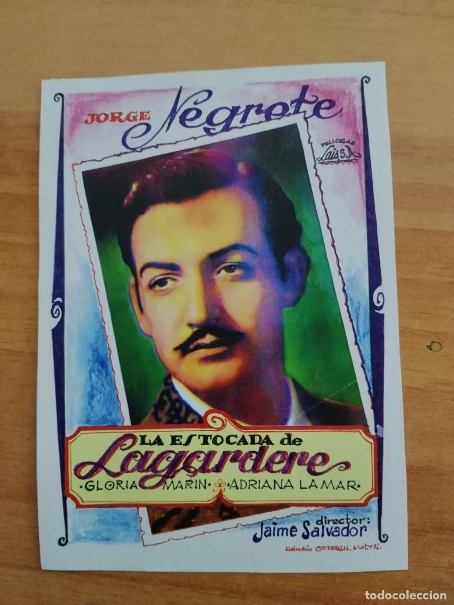 Cine: TURQUE-PROGRAMA DE CINE --LA ESTOCADA DE LAGARDERE (edita esteban lirora)