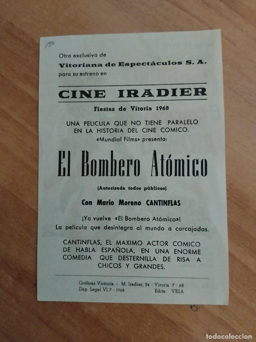 Cine: TURQUE-PROGRAMA DE CINE --EL BOMBERO ATOMICO ct - Foto 2