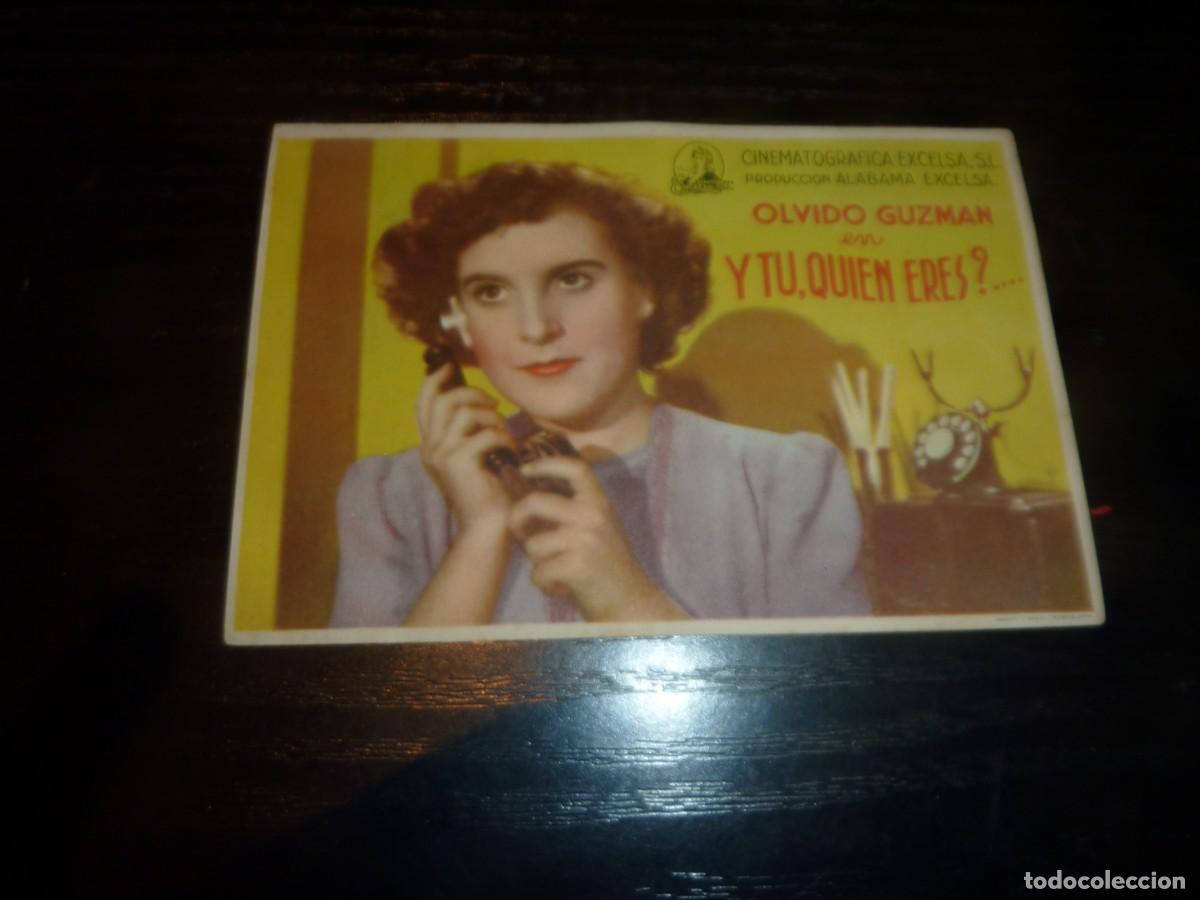 Cine: Folleto de cine Y TU QUIEN ERES con publicidad