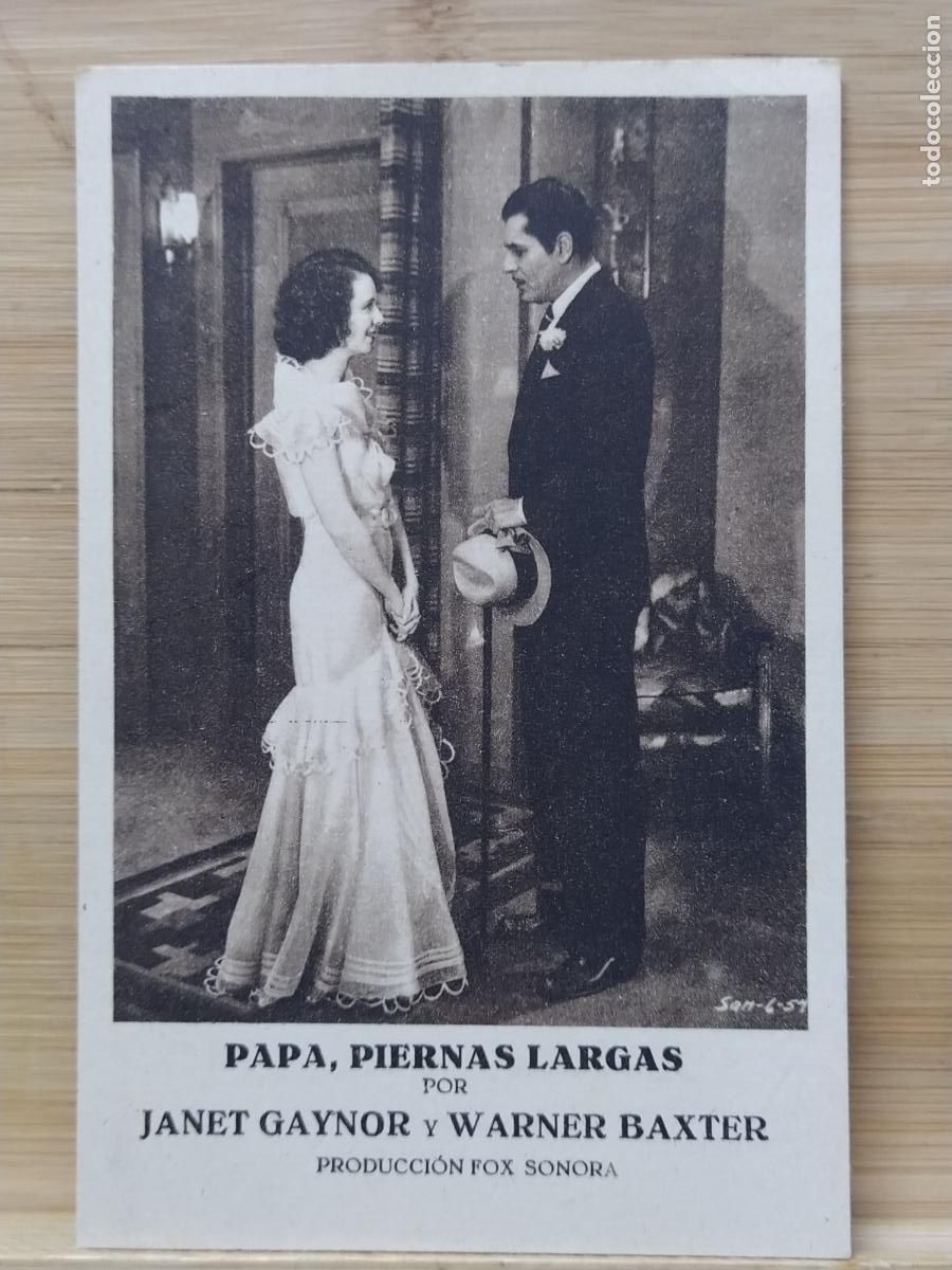 Cine: JANET GAYNOR Y WARNER BAXTER EN PAPA PIERNAS LARGAS - PROGRAMA DE CINE -(117.069)