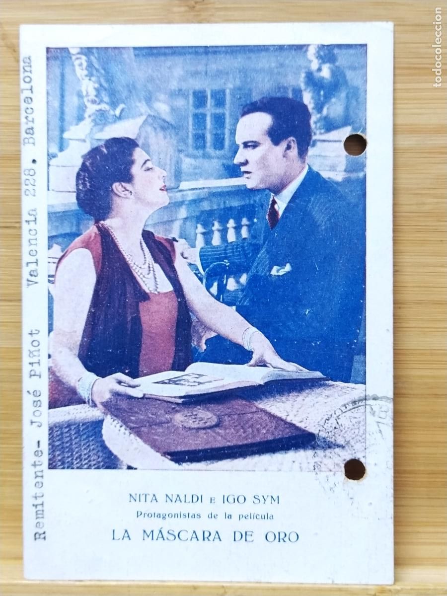 Cine: LA MASCARA DE ORO - NITA NALDI E IGO SYM - PROGRAMA DE CINE -(117.070)