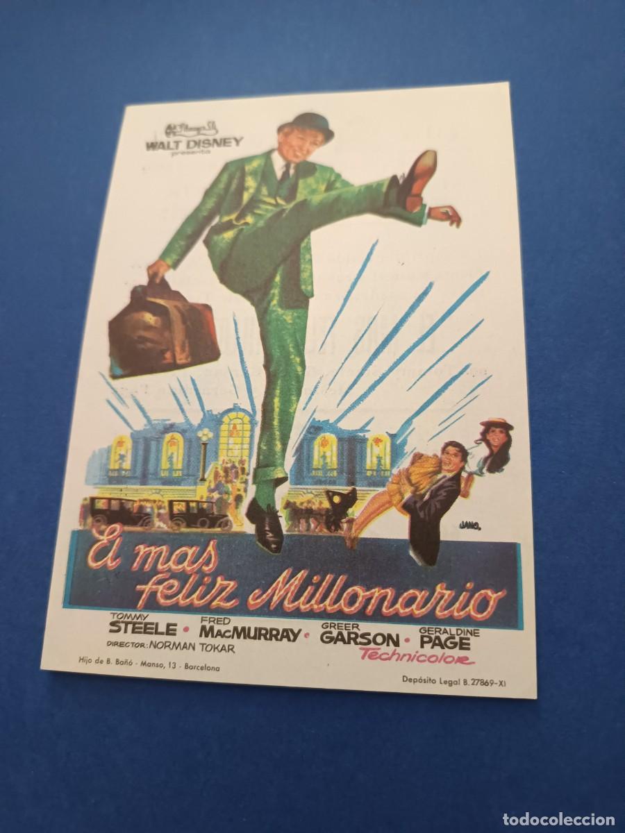 Cine: PROGRAMA DE CINE EL MAS FELIZ MILLONARIO GREER GARSON FRED MACMURRAY - Foto 1