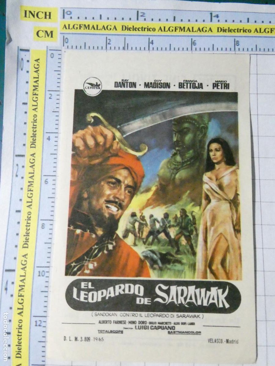 Cine: PROGRAMA DE MANO. CINE. PEL&Iacute;CULA. EL LEOPARDO DE SARAWAK CINE TIVOLI AND&Uacute;JAR JAEN. 597