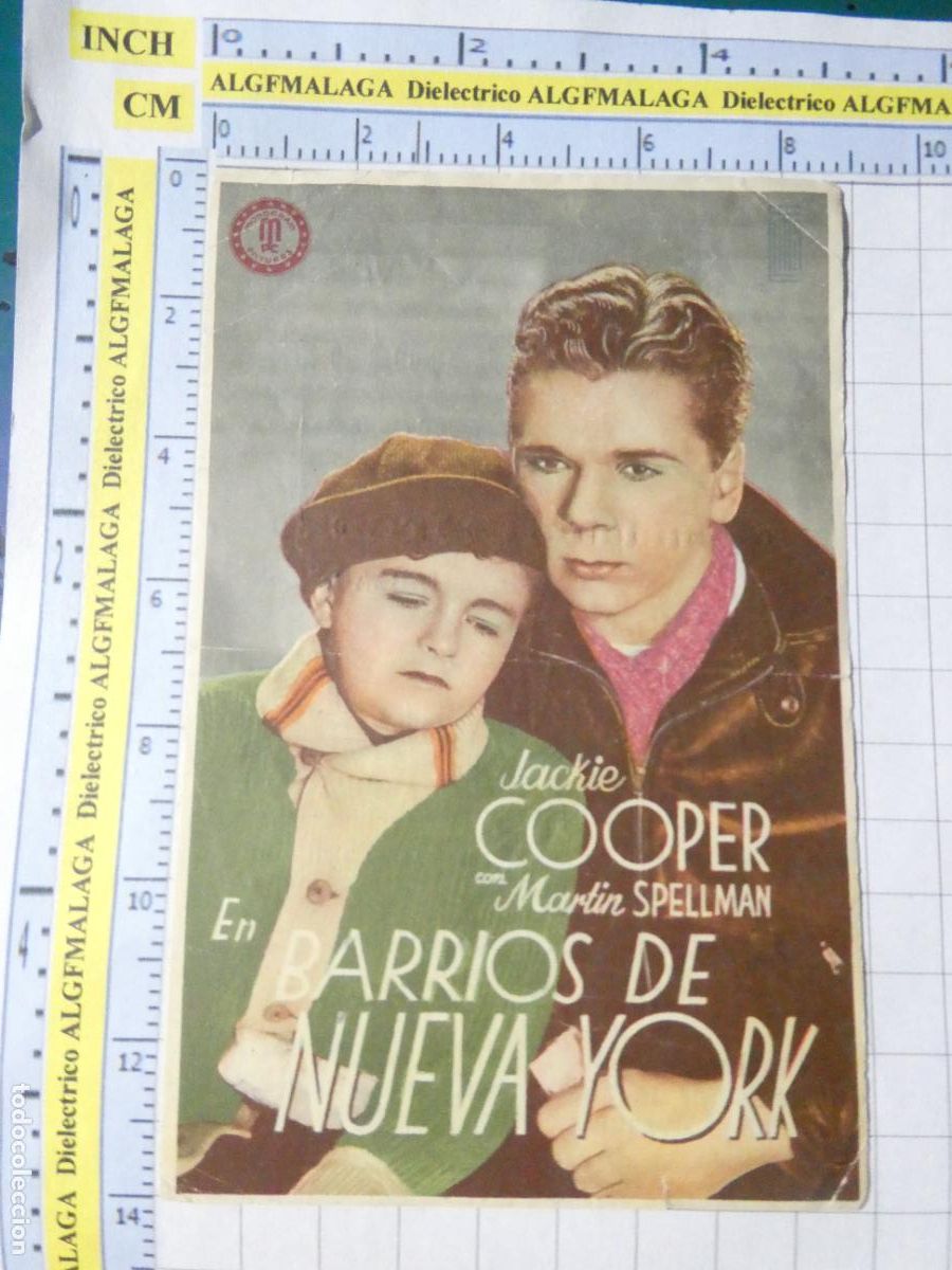 Cine: PROGRAMA DE MANO. CINE. PEL&Iacute;CULA. BARRIOS DE NUEVA YORK COLISEO OLYMPIA 1941. 601