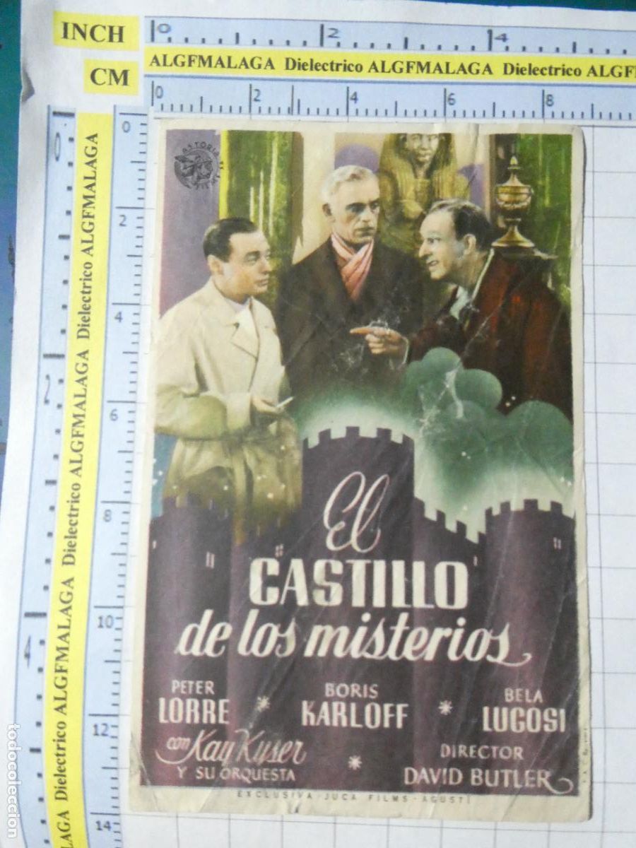 Cine: PROGRAMA DE MANO. CINE. PEL&Iacute;CULA. EL CASTILLO DE LOS MISTERIOS. 602