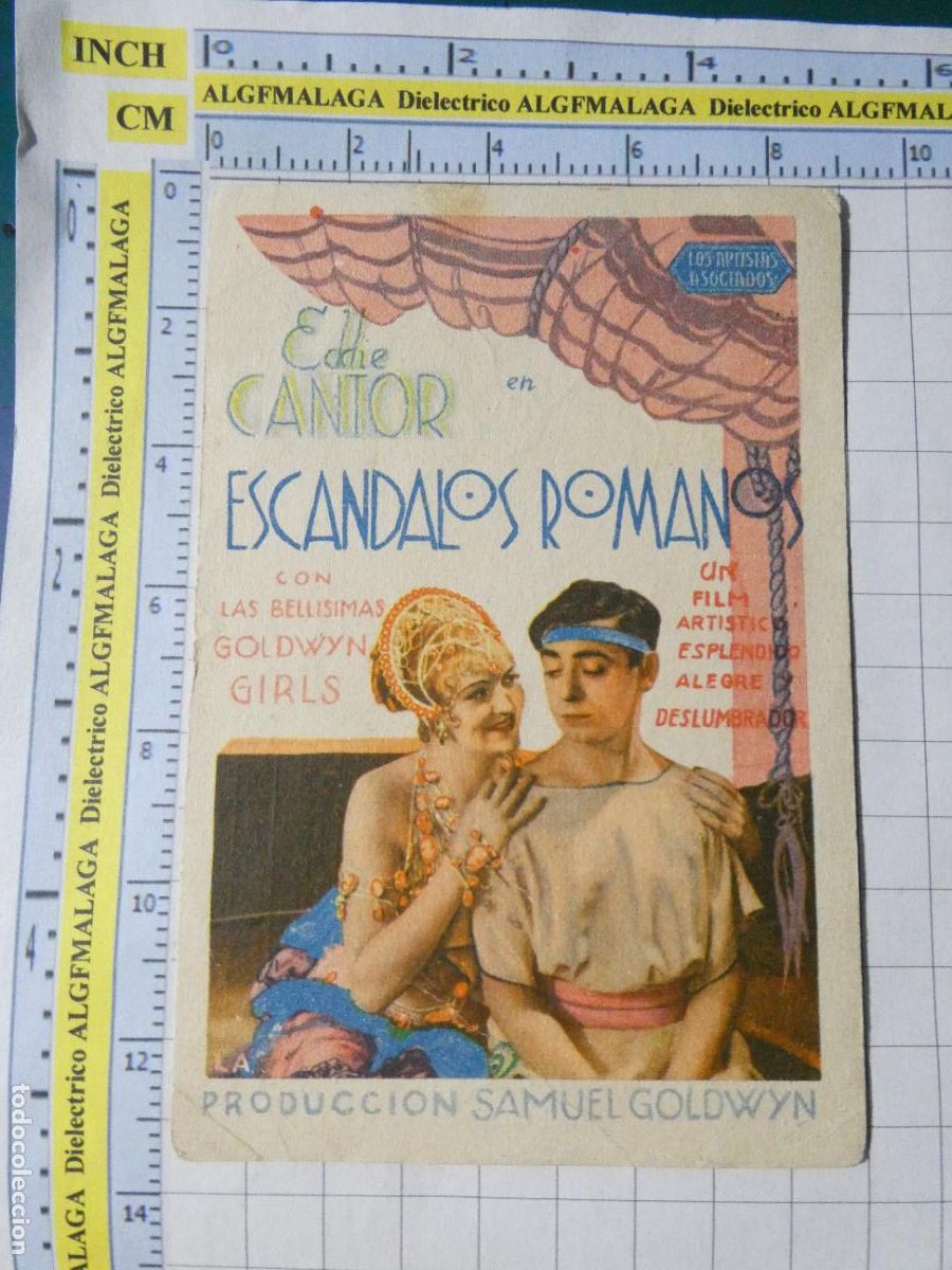 Cine: PROGRAMA DE MANO. CINE. PEL&Iacute;CULA. ESC&Aacute;NDALOS ROMANOS A&Ntilde;O 1934 COLISEO OLYMPIA GRANADA. 605