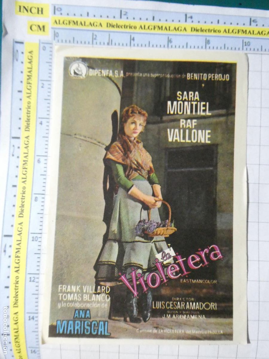 Cine: PROGRAMA DE MANO. CINE. PEL&Iacute;CULA. VIOLETERA SARA MONTIEL. 611