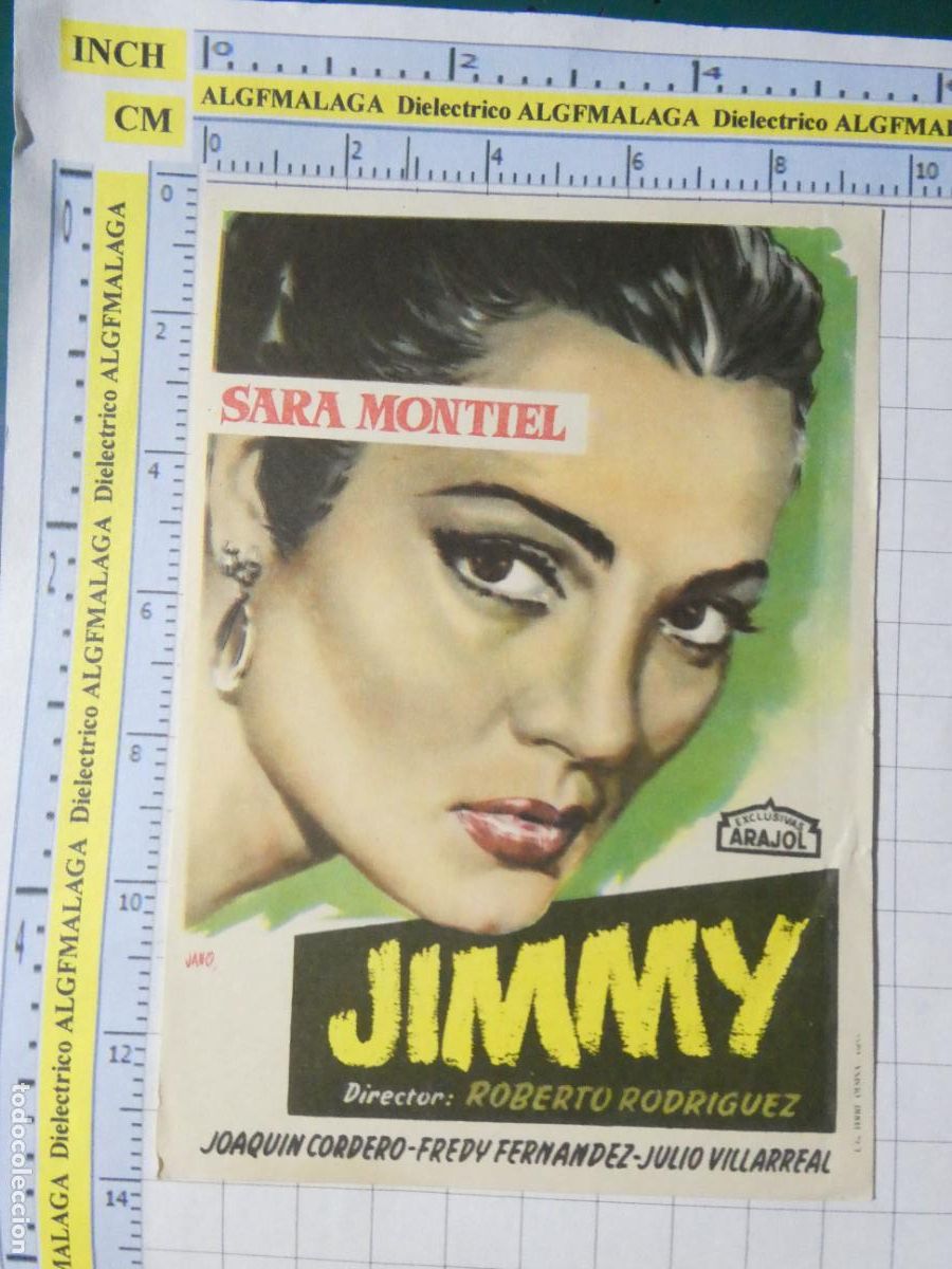 Cine: PROGRAMA DE MANO. CINE. PEL&Iacute;CULA. JIMMY SARA MONTIEL. 612