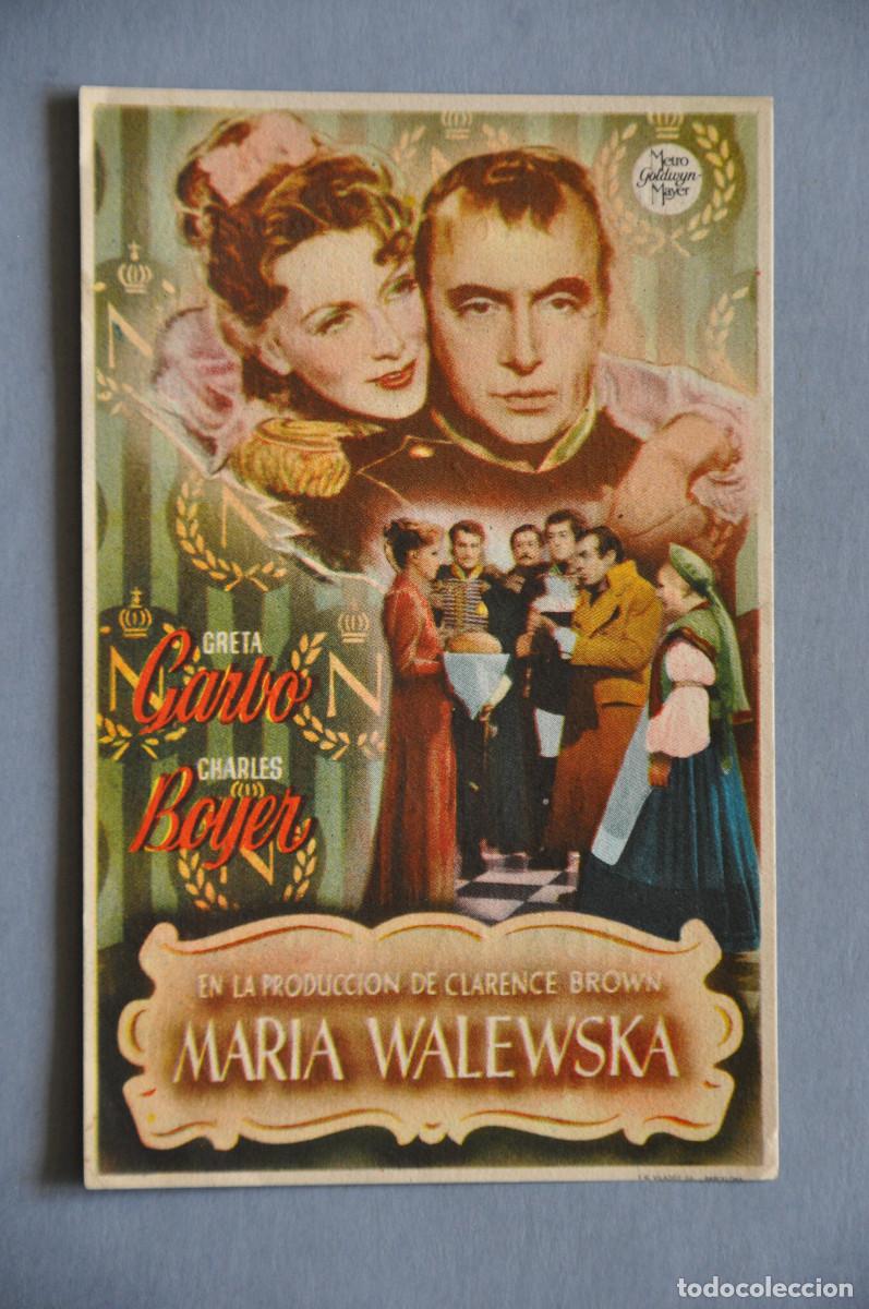 Cine: FOLLETO DE MANO - MARIA WALEWSKA - CINE EL BARCO
