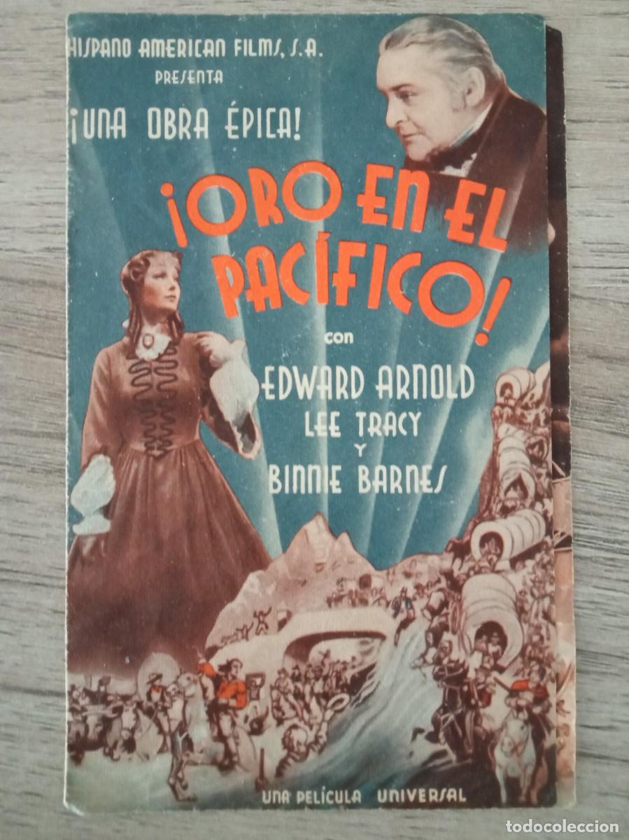 Cine: ORO EN EL PAC&Iacute;FICO, EDWARD ARNOLD, CINE DORADO, ZARAGOZA, 1942